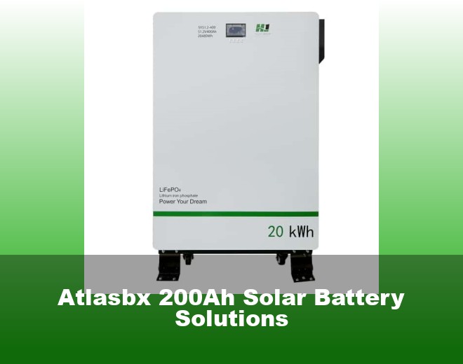 Atlasbx 200Ah Solar Battery Solutions